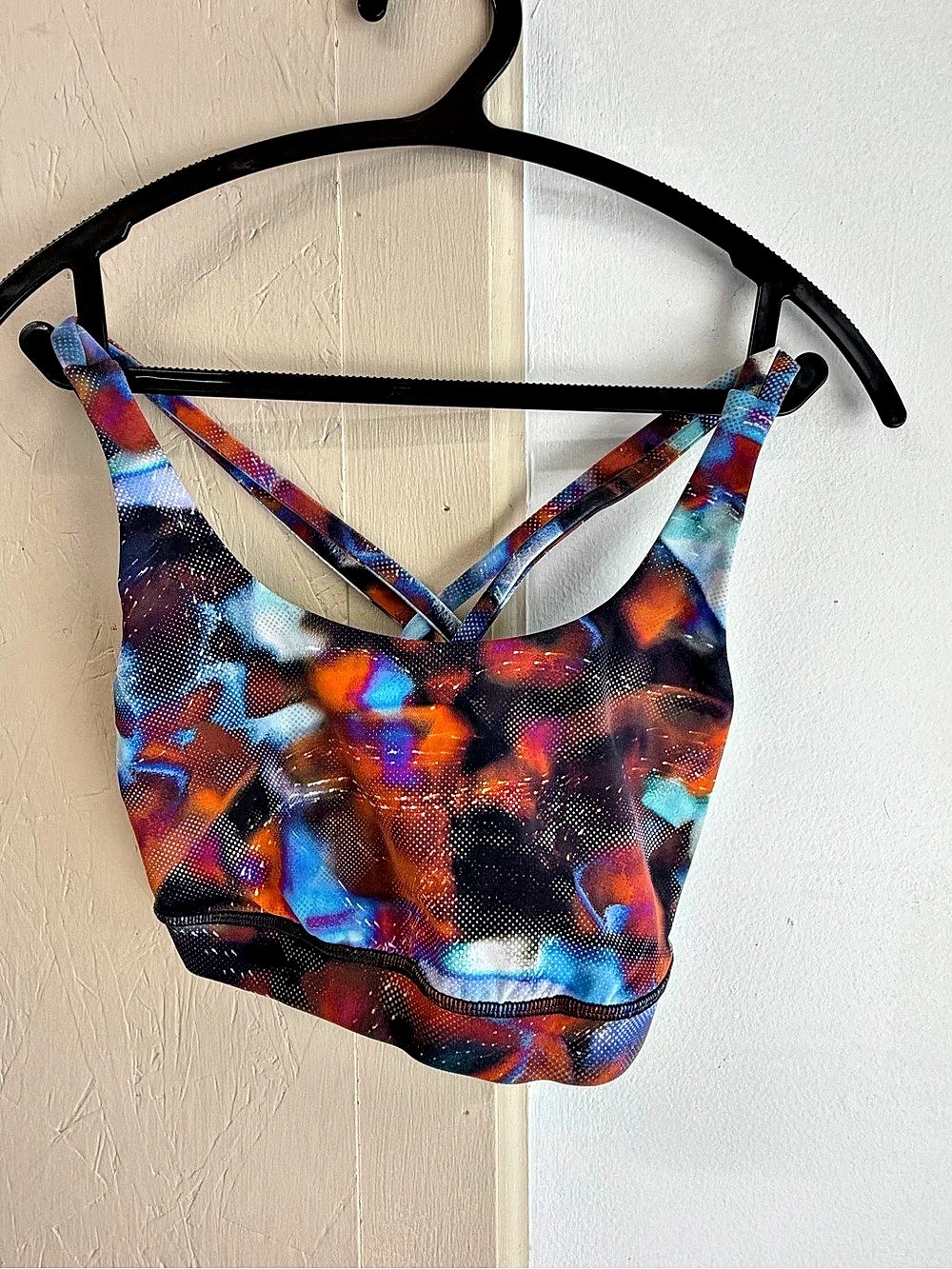 lululemon Free to Be Bra - Wild Multicolor & Black Bra Top